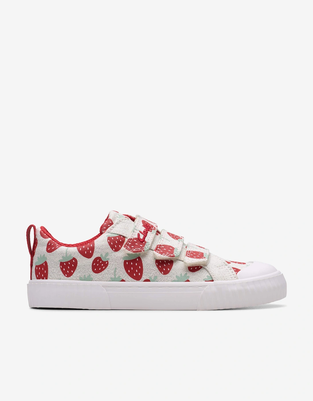 Girls Foxing Fraise Trainers in Beige, 5 of 4