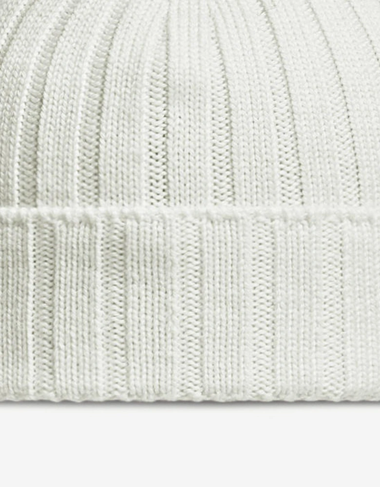 Baby Wool Beanie Hat in Ivory