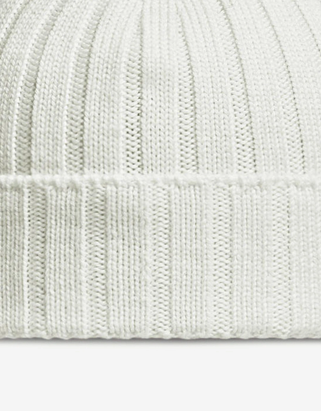 Baby Wool Beanie Hat in Ivory