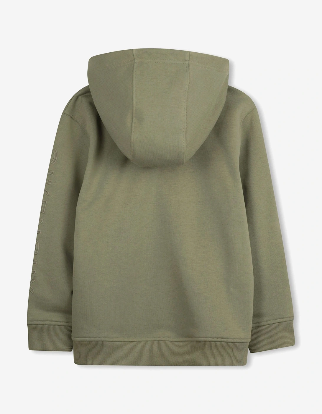 Boys Embroidered Logo Hoodie in Green