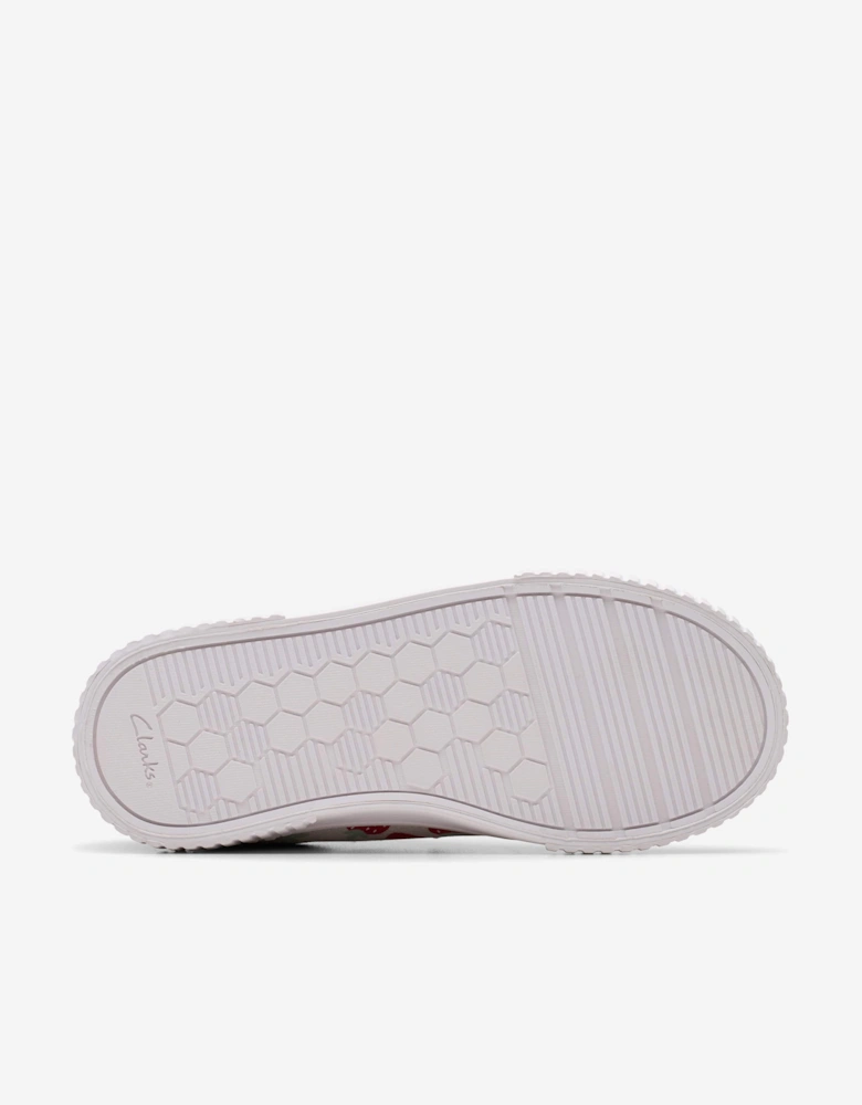Girls Foxing Fraise Trainers in Beige