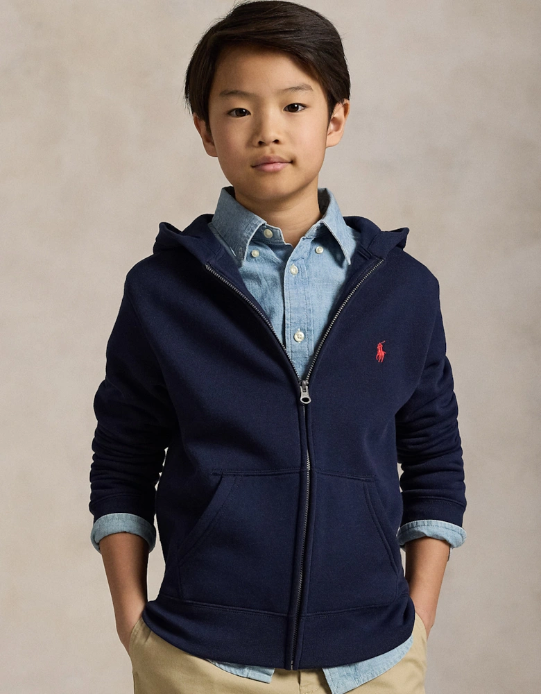 Boys Logo Zip Up Top