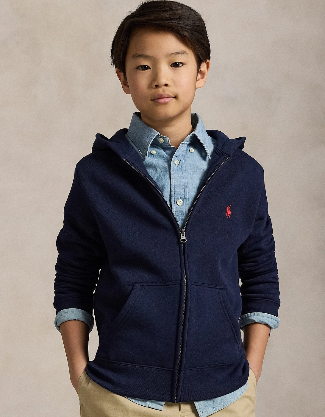 Boys Logo Zip Up Top