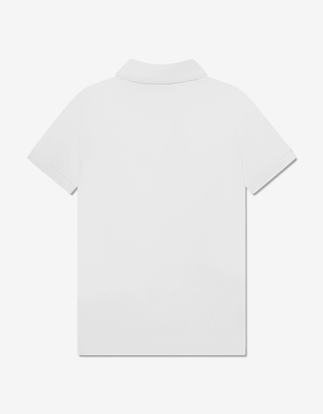 Boys Custom Fit Polo Shirt in White