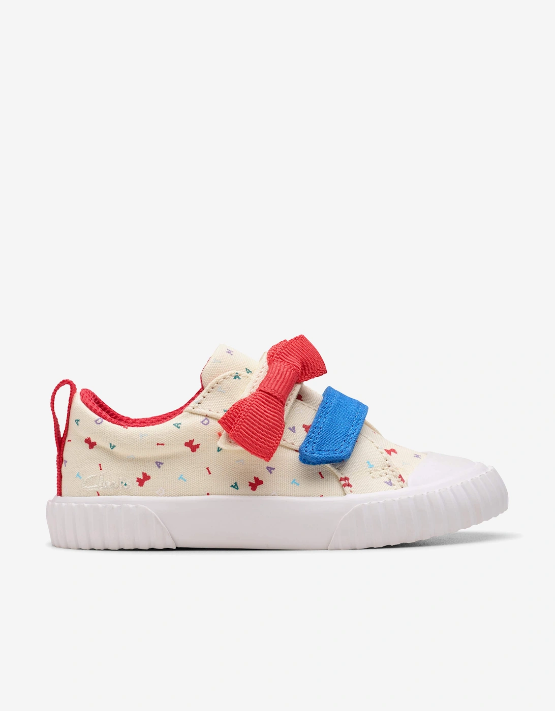 Girls Roald Dahl Foxing Bow Trainers in Ivory, 5 of 4
