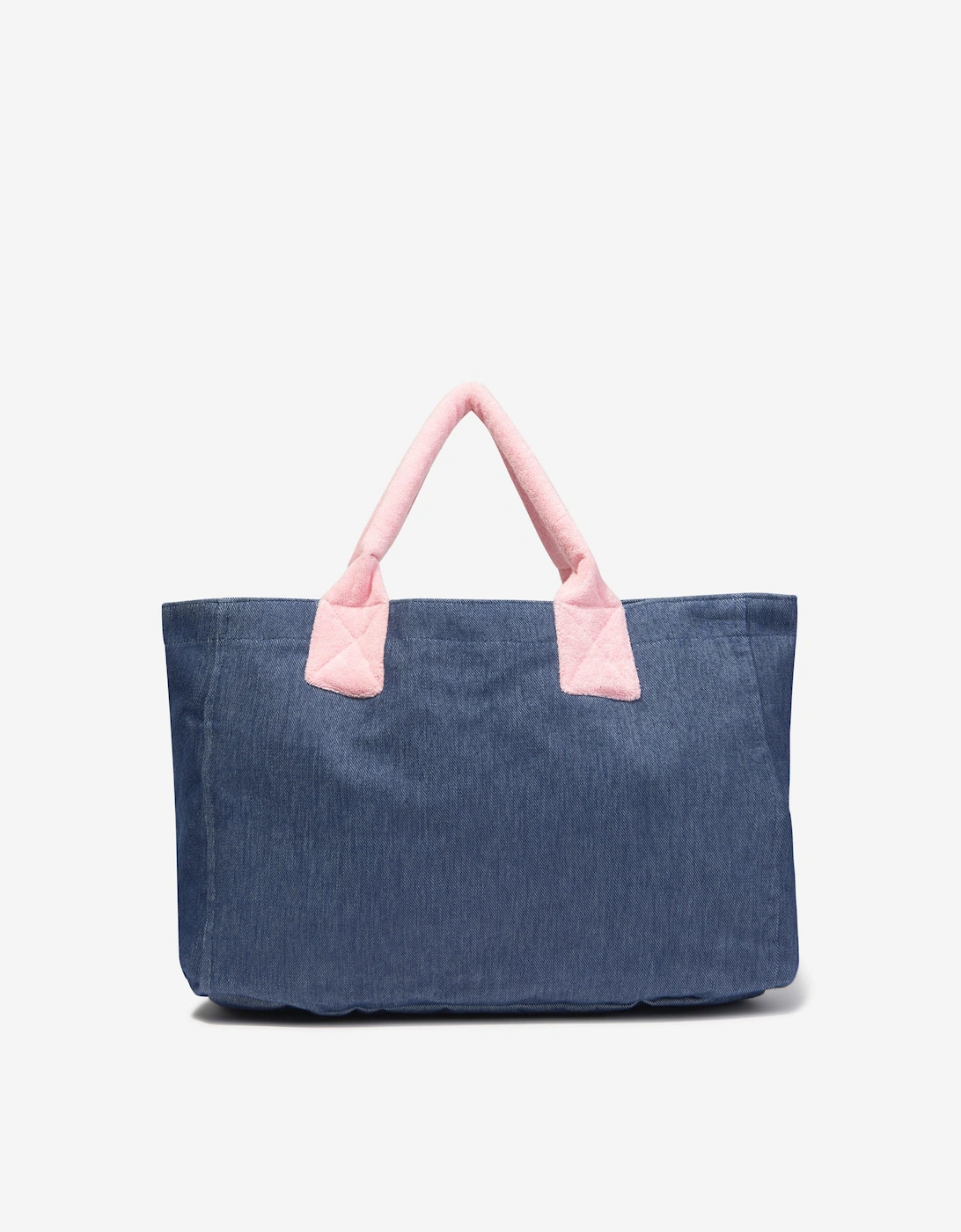 Girls Denim Look Tote Bag in Blue