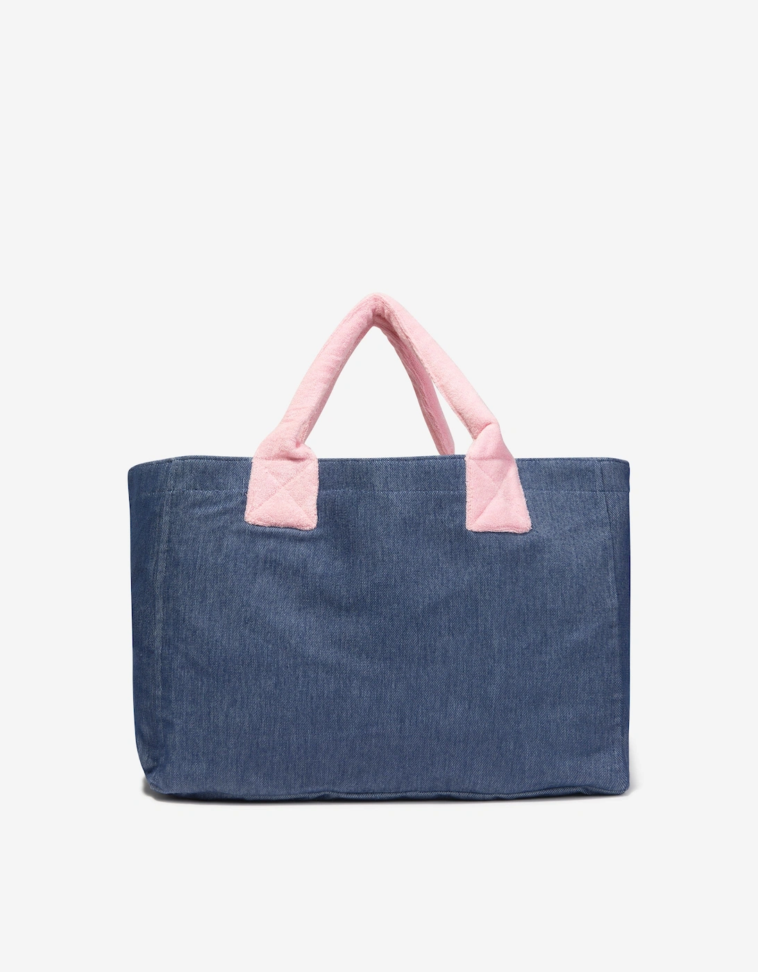 Girls Denim Look Tote Bag in Blue