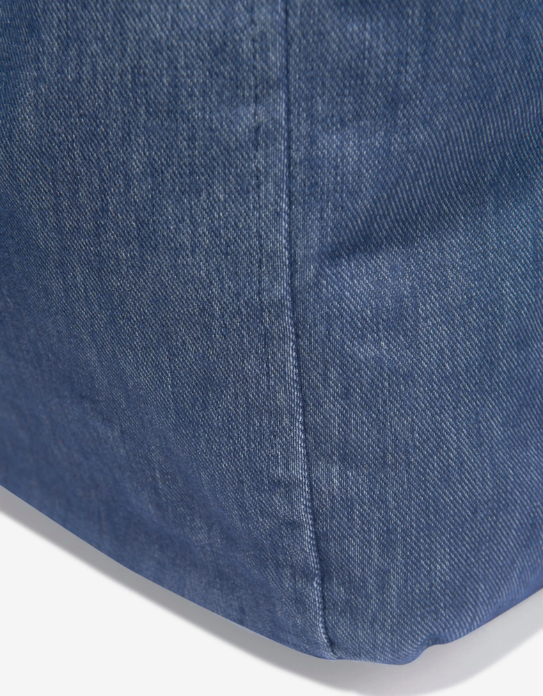 Girls Denim Look Tote Bag in Blue