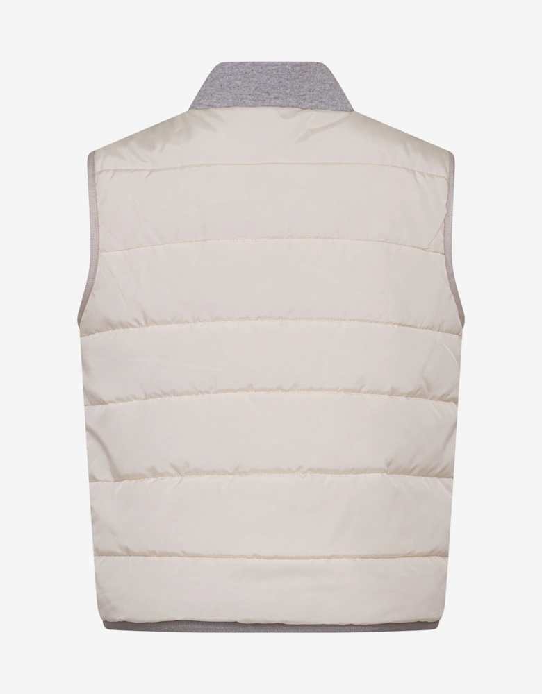 Boys Padded Gilet in Ivory