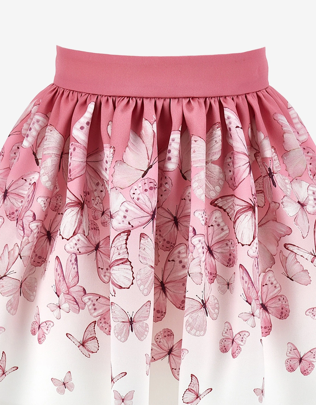 Girls Butterfly Print Skirt in Pink
