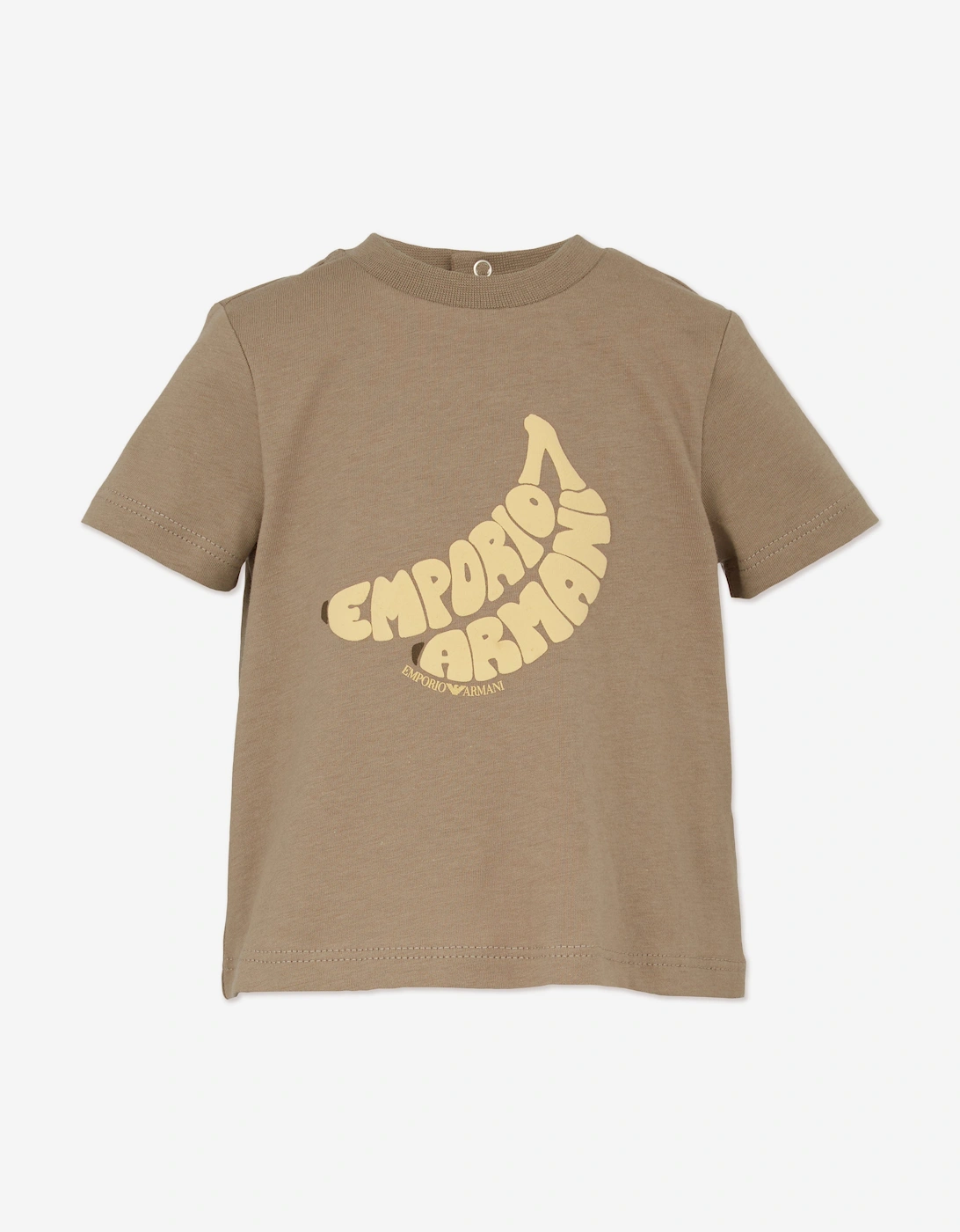 Baby Boys Banana Logo T-Shirt in Brown, 5 of 4