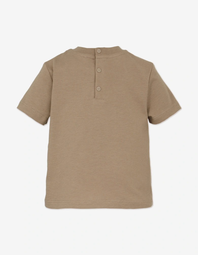 Baby Boys Banana Logo T-Shirt in Brown