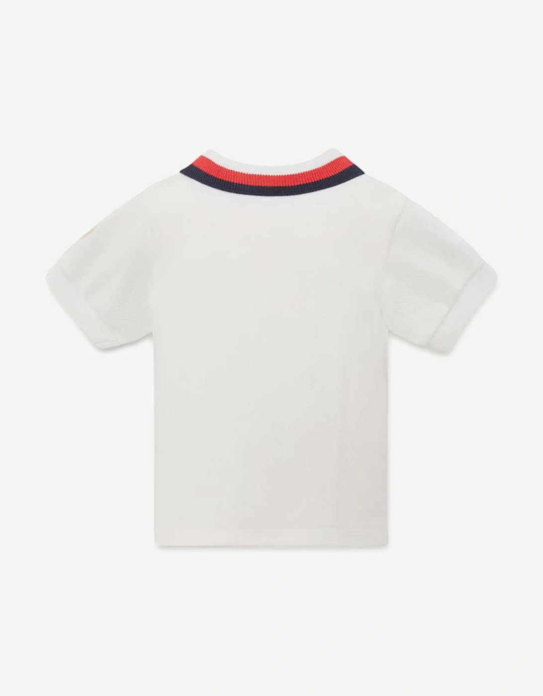 Baby Boys Logo Polo Shirt in Ivory