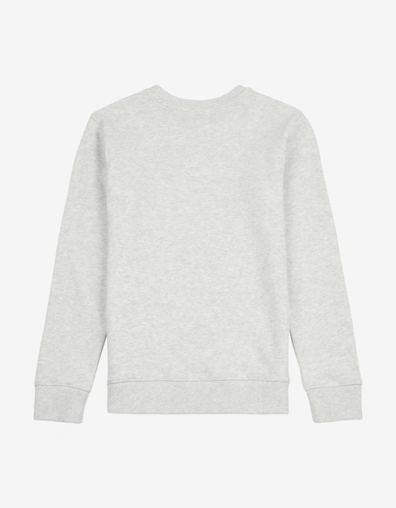 Boys Running Club Cartoon Graphic Sweatshirt in Grey