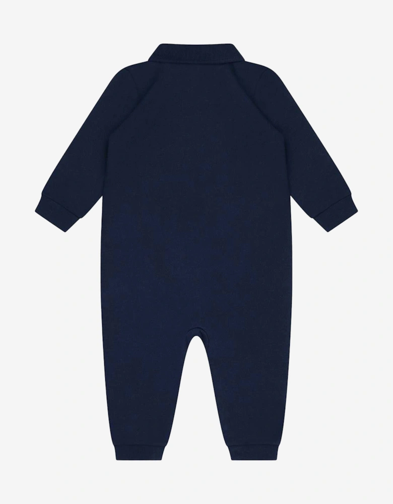 Baby Boys Logo Romper in Navy