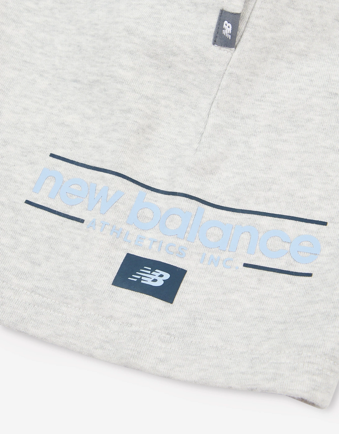Boys Linear Athletics Graphic Shorts in Grey