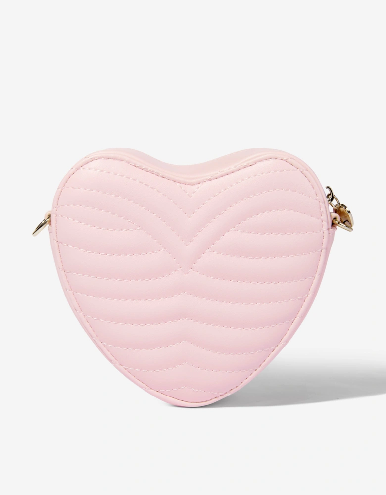 Girls Heart Crossbody Bag in Pink (16cm)