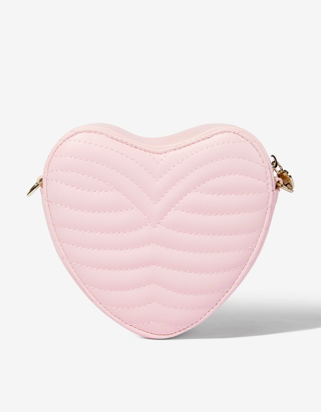 Girls Heart Crossbody Bag in Pink (16cm)