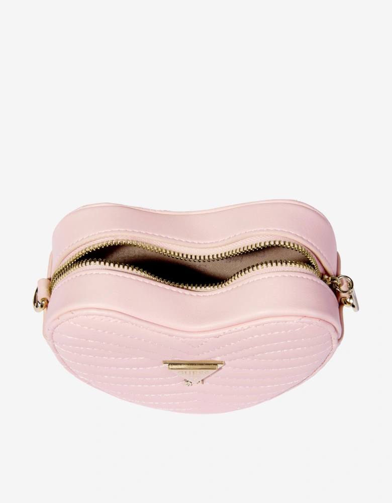 Girls Heart Crossbody Bag in Pink (16cm)