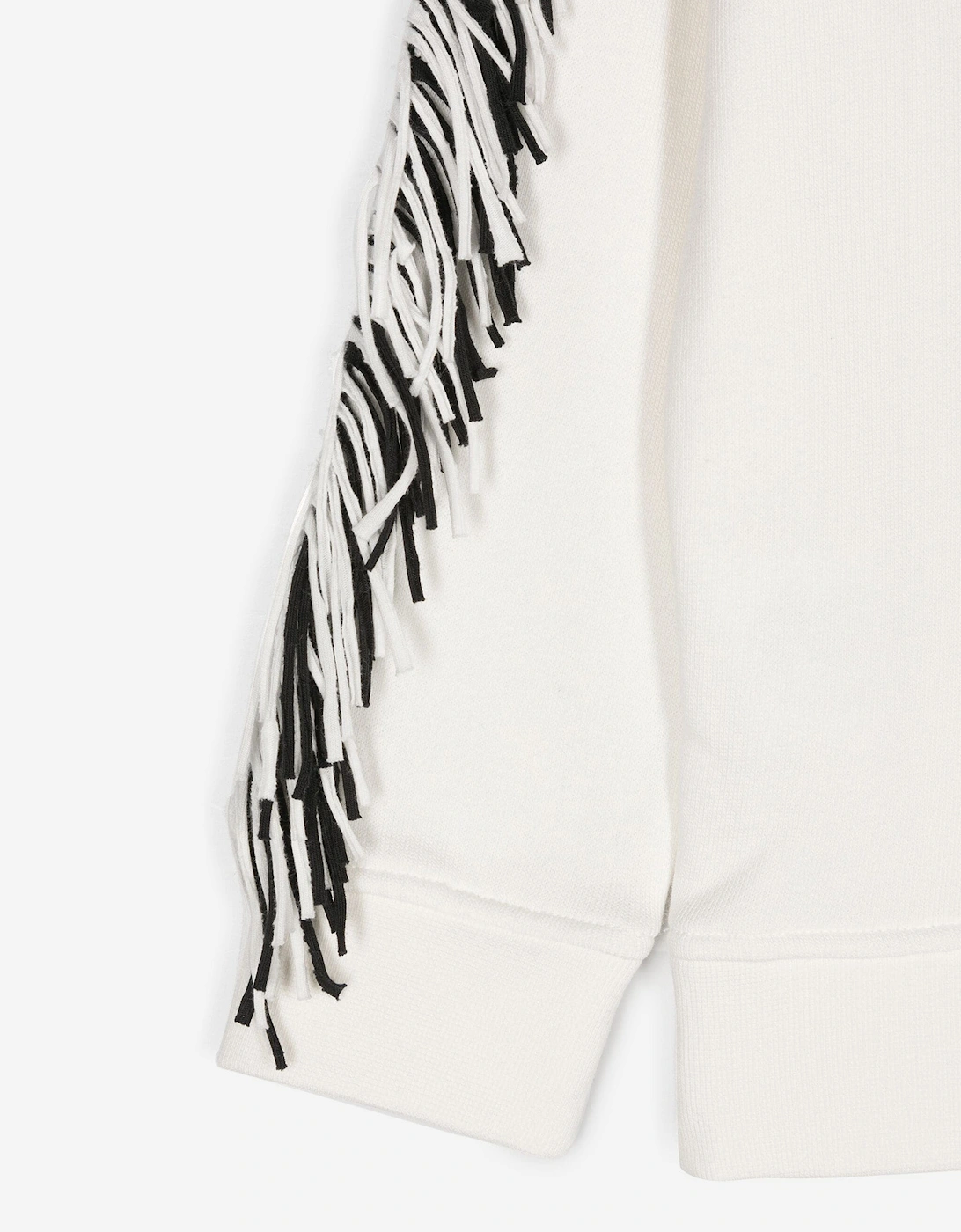 Girls Tassel Star Sweatshirt in Ivory