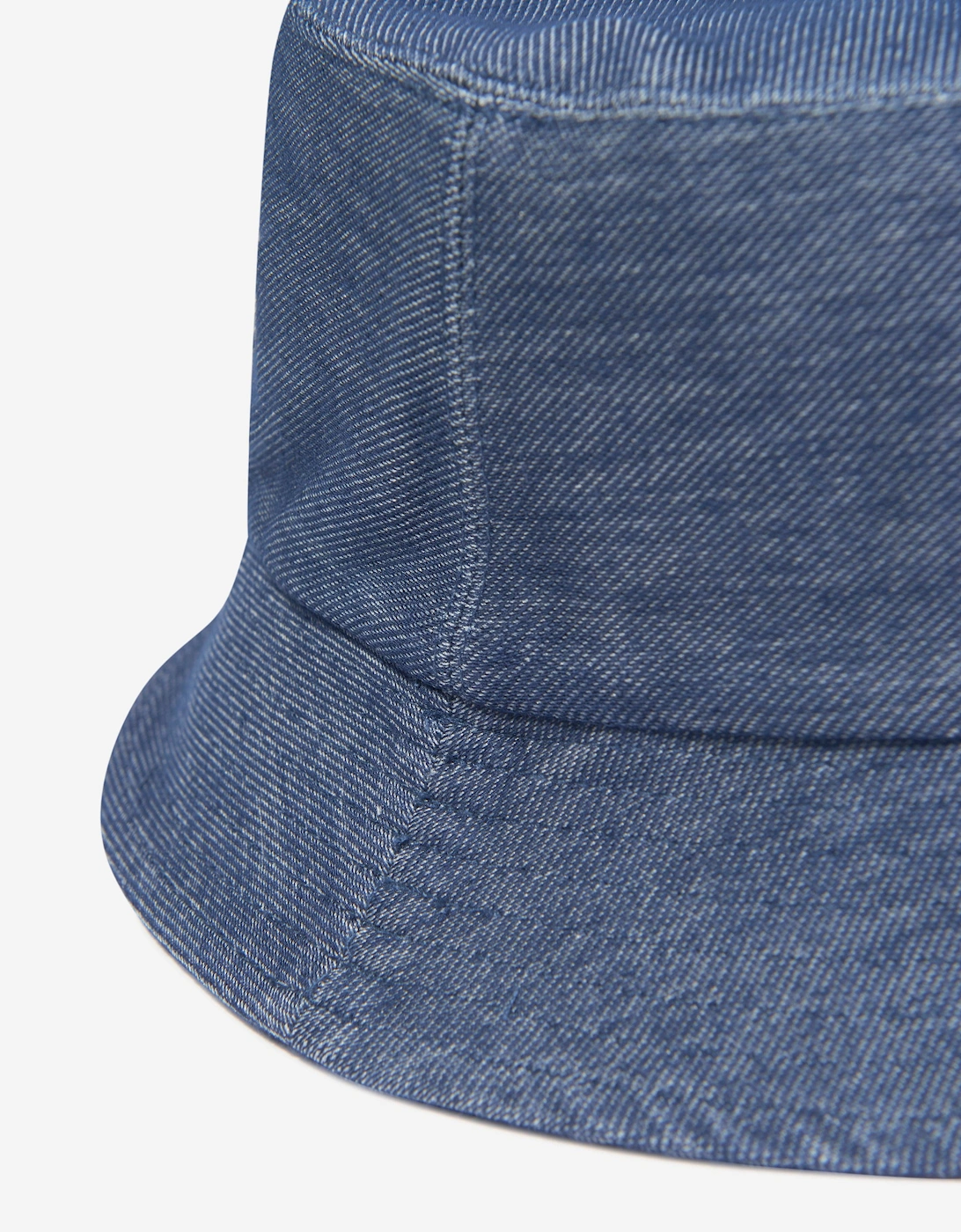 Girls Denim Look Bucket Hat in Blue