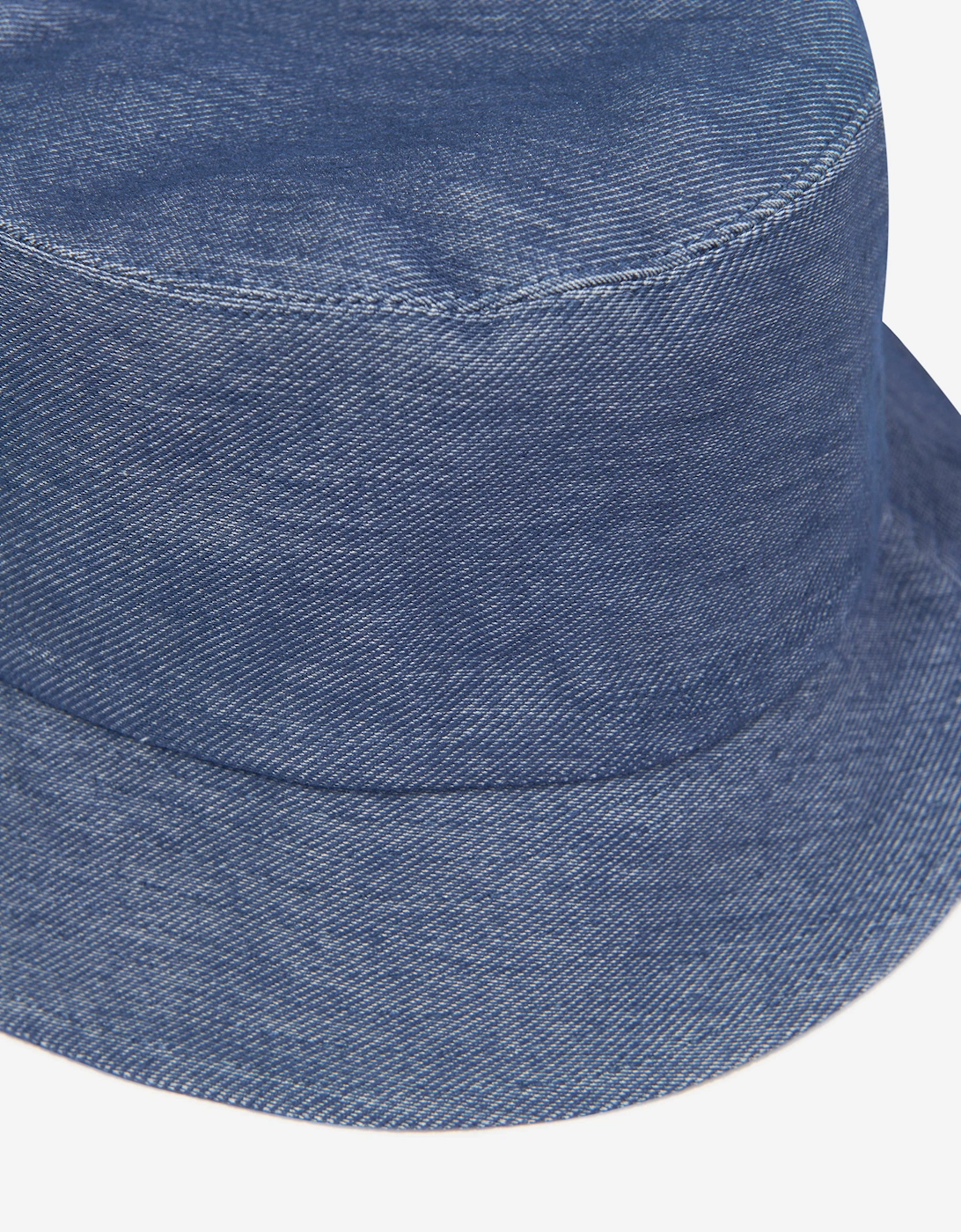 Girls Denim Look Bucket Hat in Blue