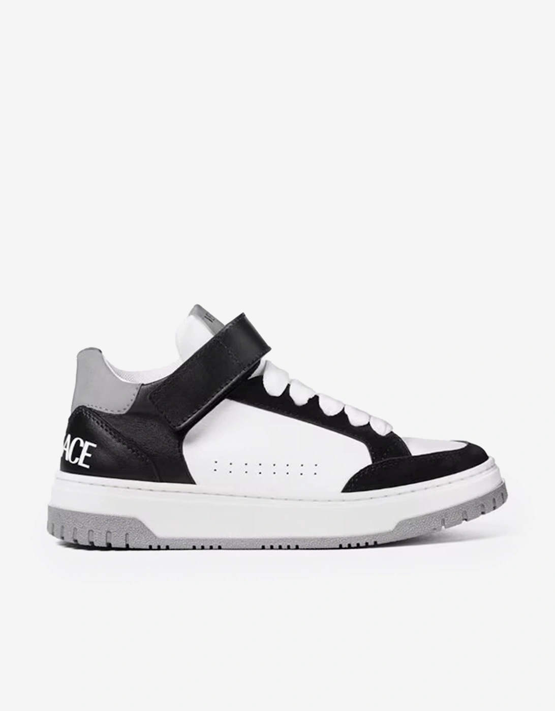 Kids Leather Low Top Trainers in White, 5 of 4