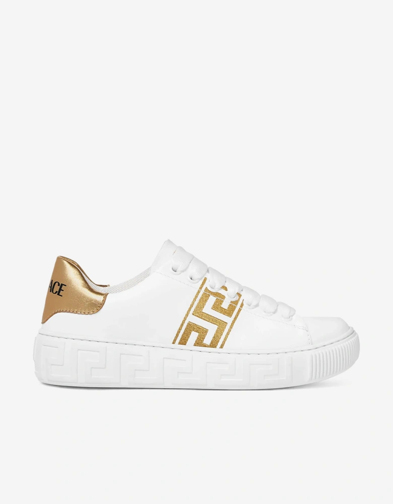 Kids La Greca Low Top Trainers in White
