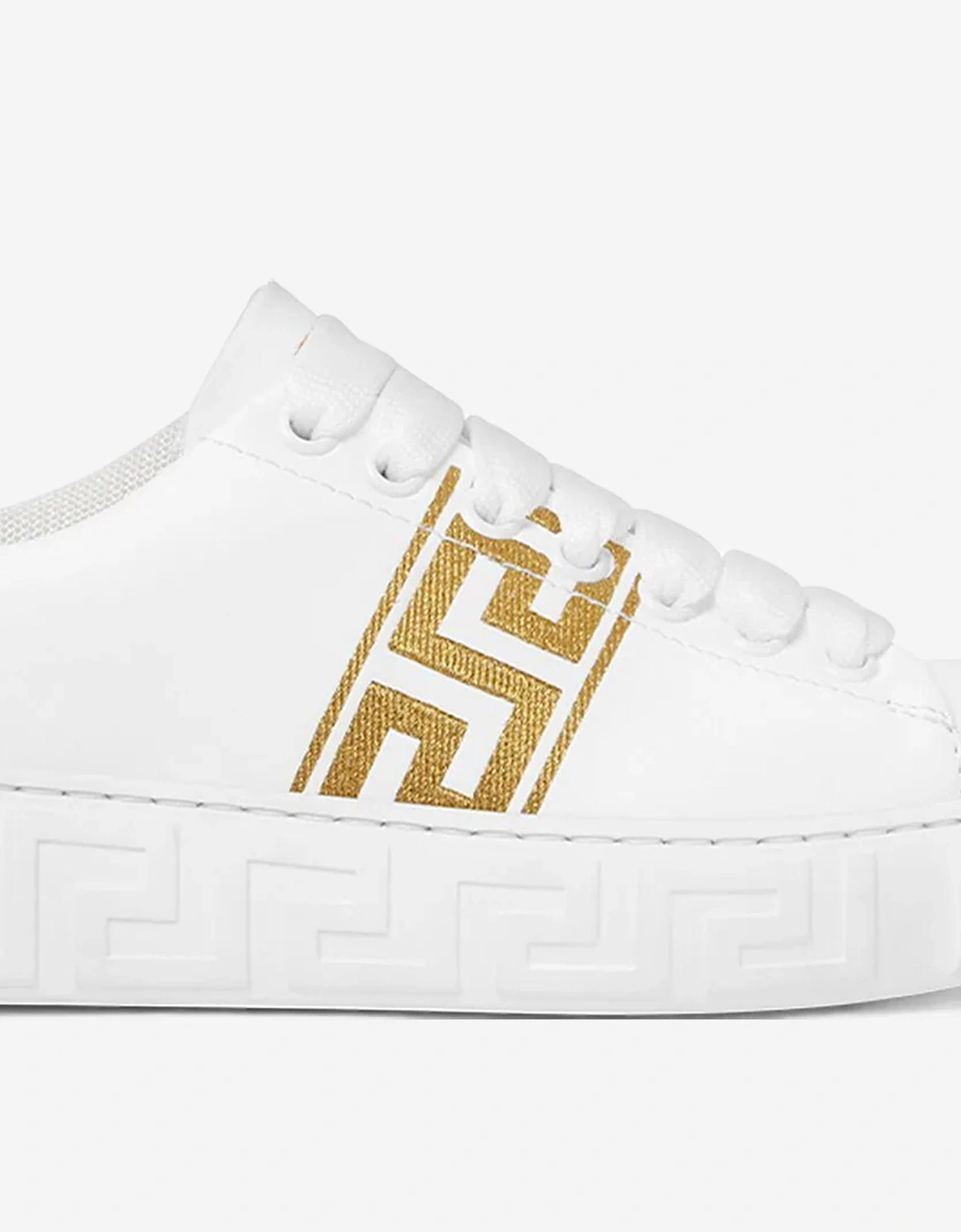 Kids La Greca Low Top Trainers in White