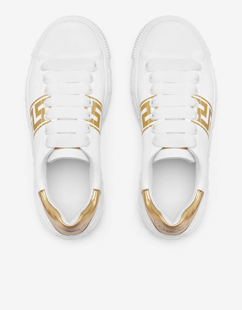 Kids La Greca Low Top Trainers in White