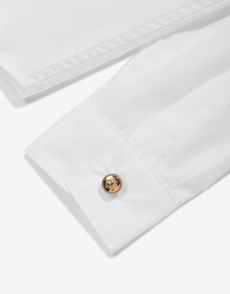 Boys Medusa Logo Shirt in White