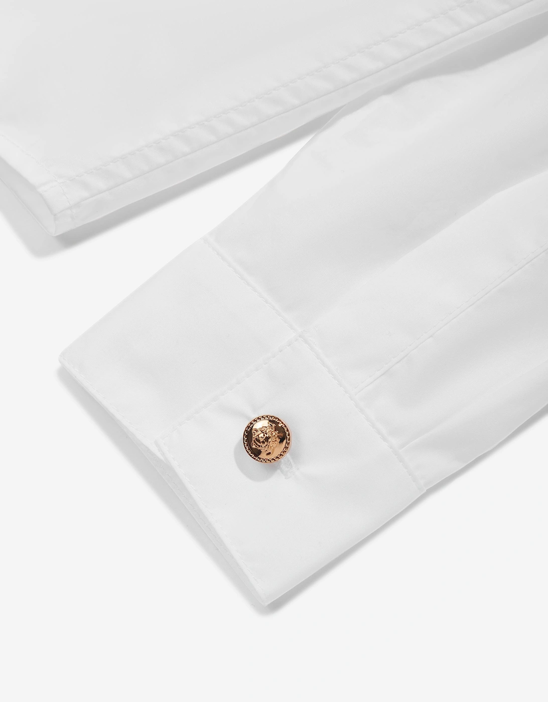 Boys Medusa Logo Shirt in White