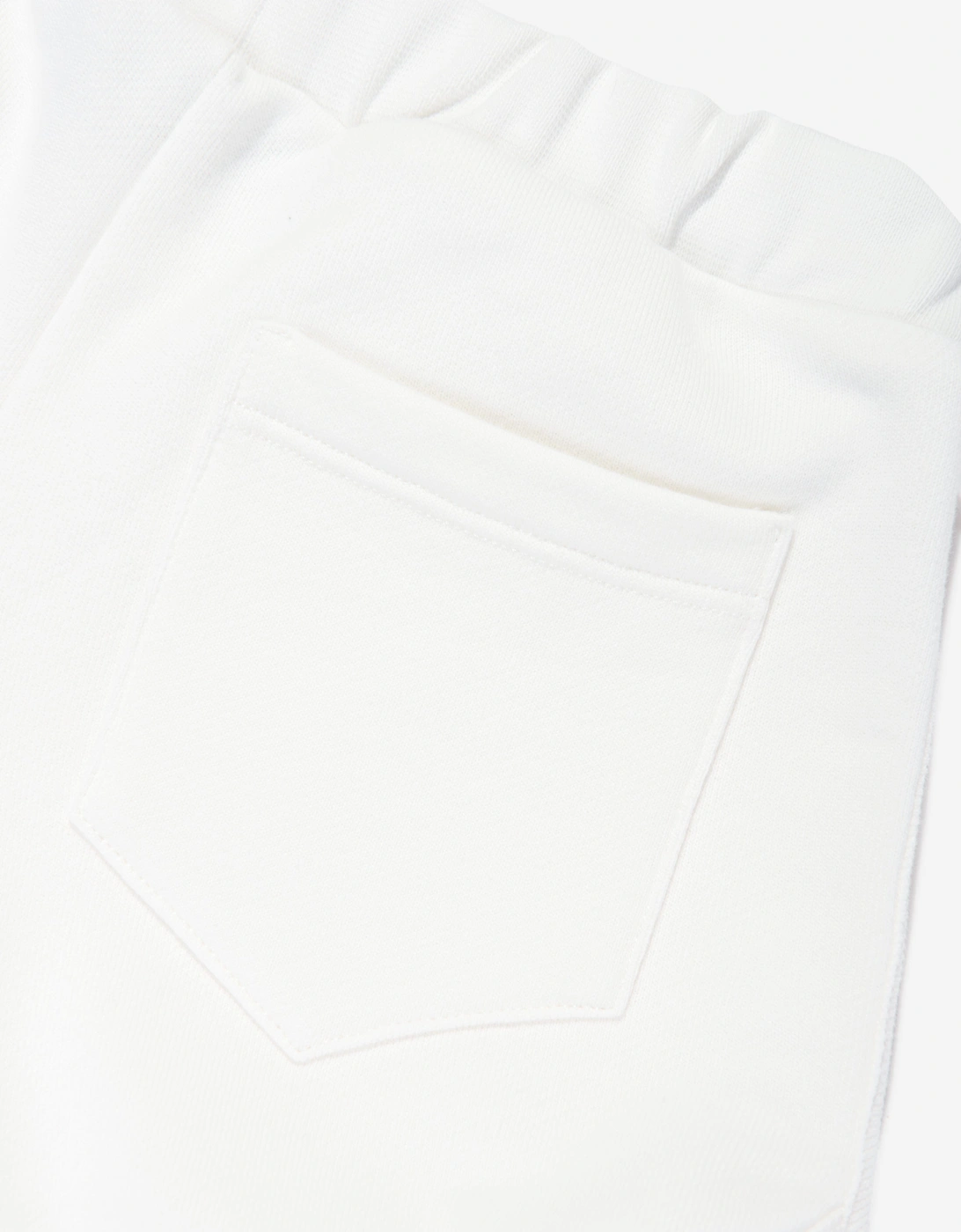 Girls Embroidered Logo Shorts in White
