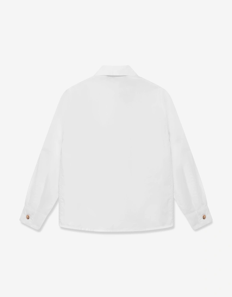 Boys Medusa Logo Shirt in White