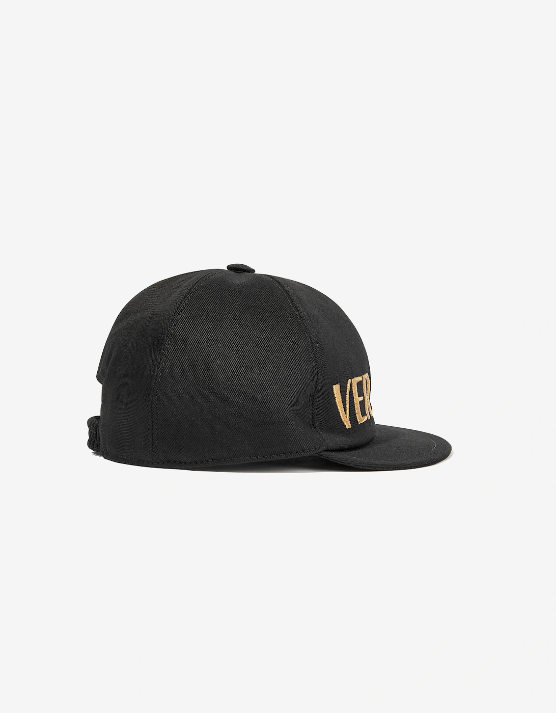 Kids Embroidered Logo Cap in Black