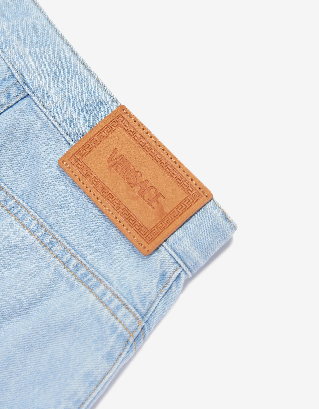 Girls Star Denim Skirt in Blue