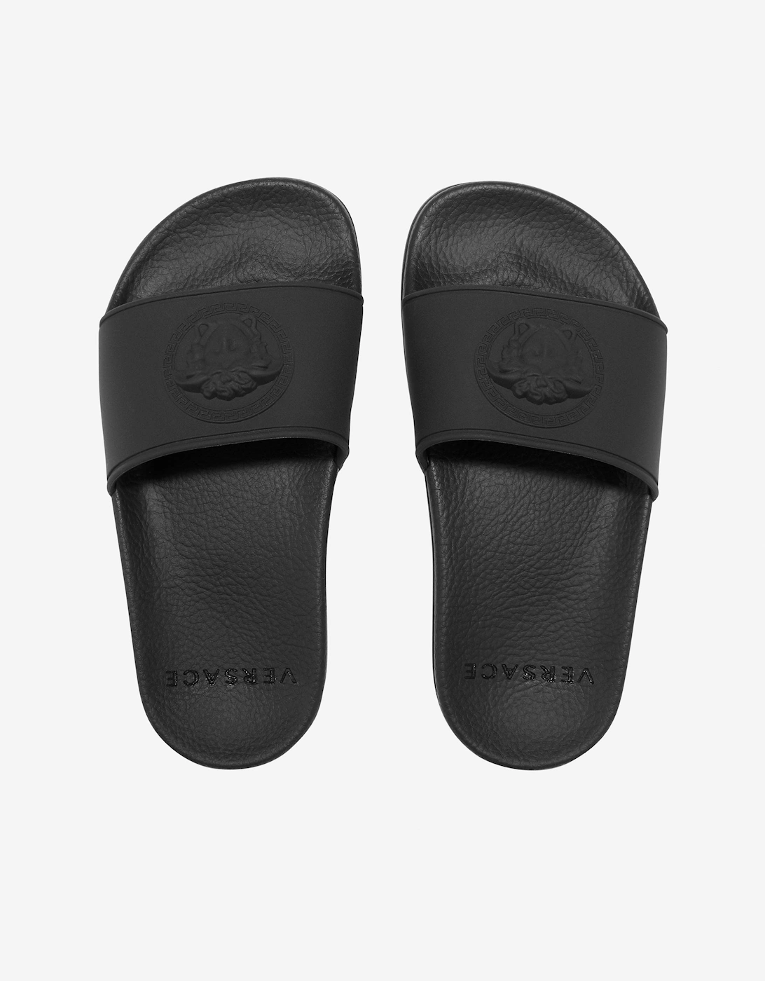 Kids Medusa Logo Sliders in Black