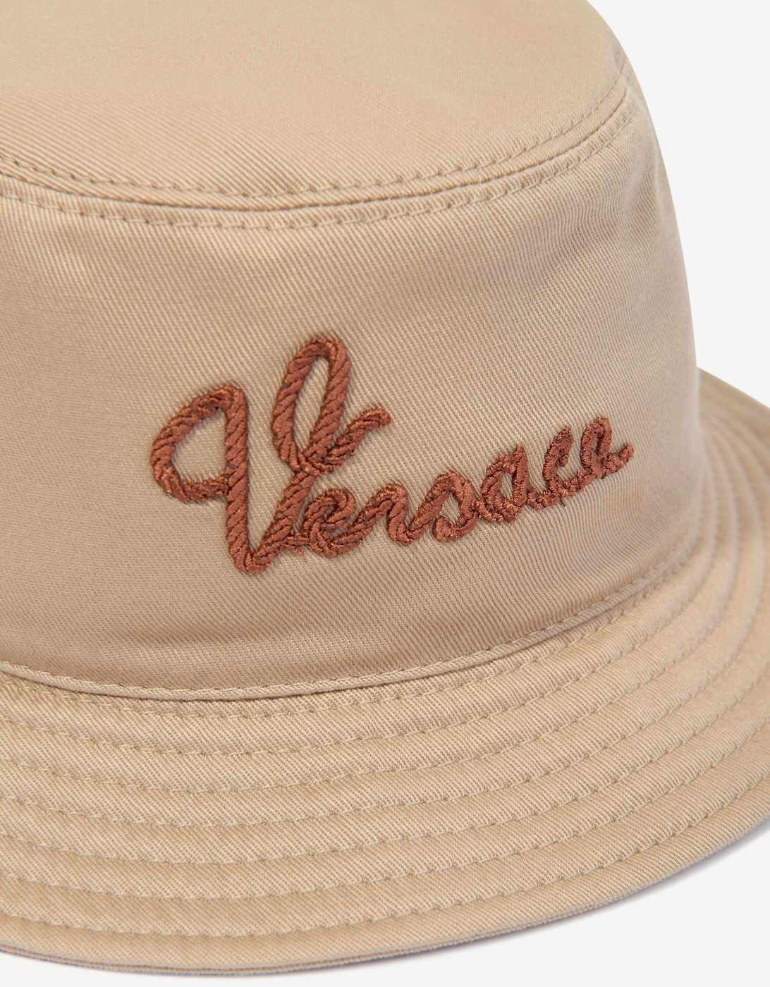 Kids Logo Bucket Hat in Beige