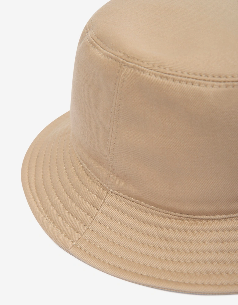 Kids Logo Bucket Hat in Beige