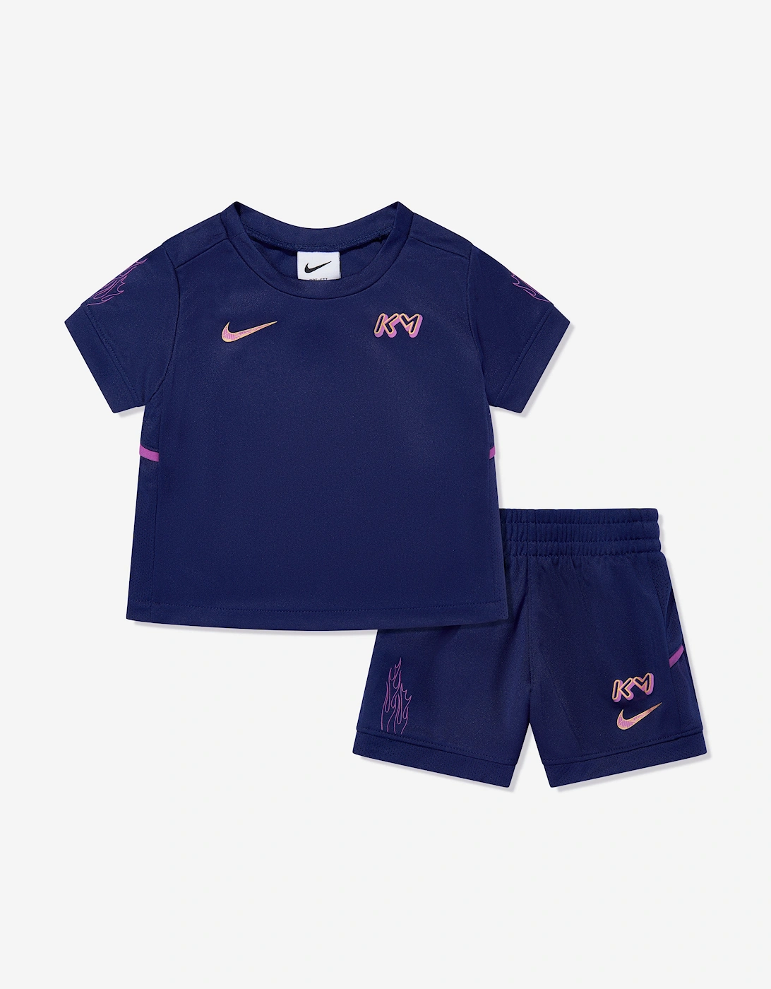 Baby Boys Dri-Fit ACD25 Short Set in Navy, 5 of 4