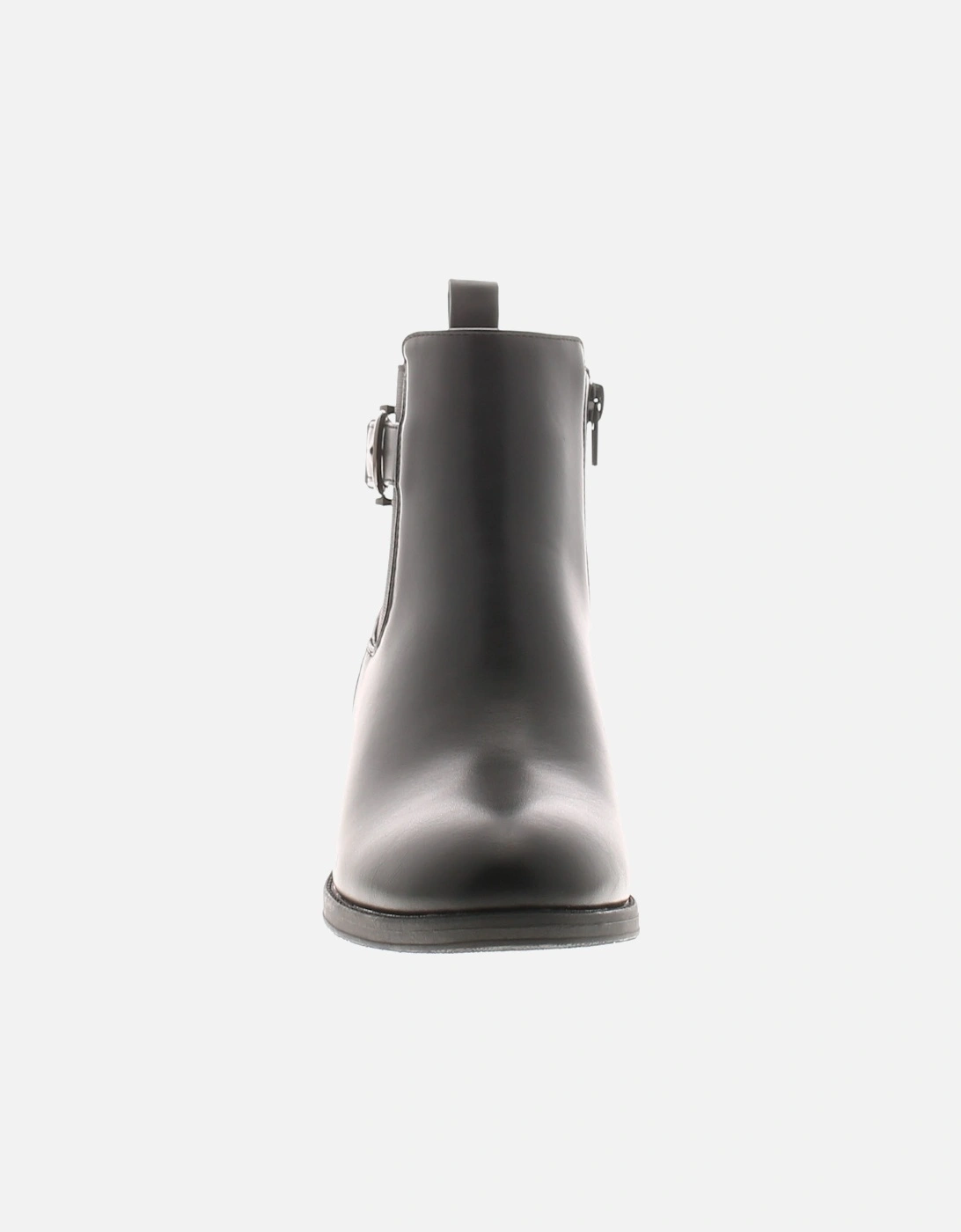 Womens Ankle Boots Strand Zip black UK Size