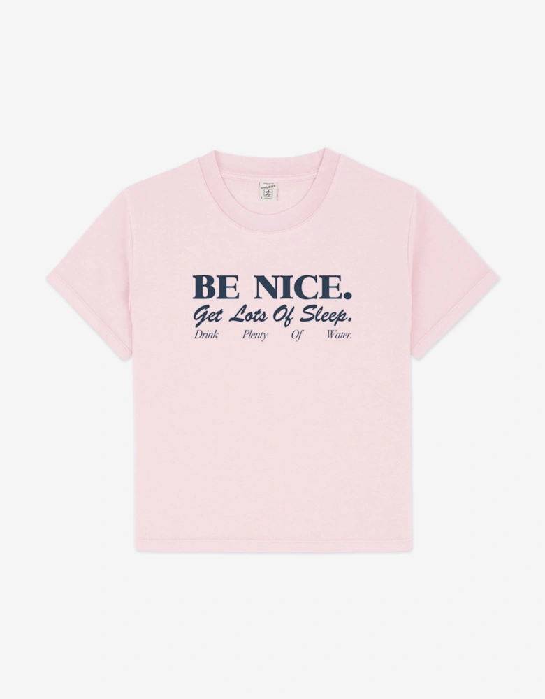 Kids Be Nice T-Shirt in Pink