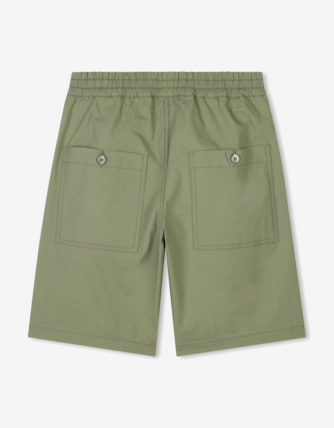Boys Pocket Flap Bermuda Shorts in Green