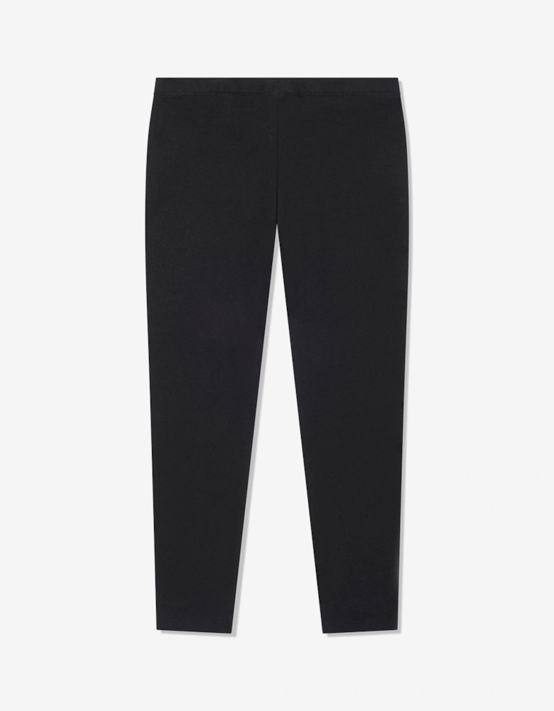 Girls Logo Leggings in Black