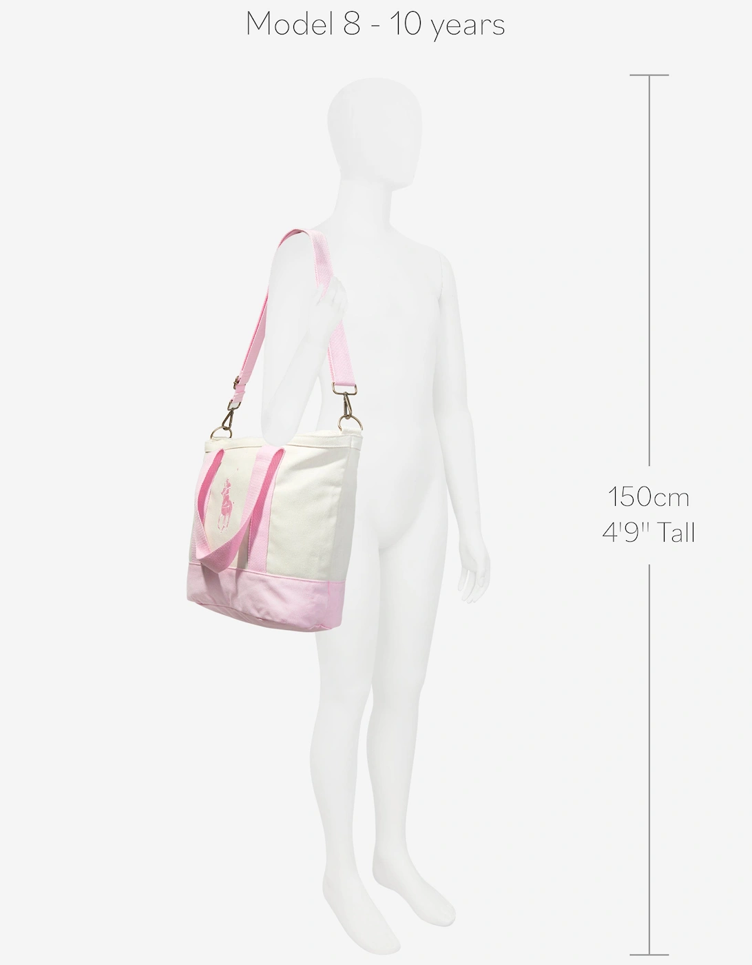 Girls Polo Player Tote Bag (W:43cm)