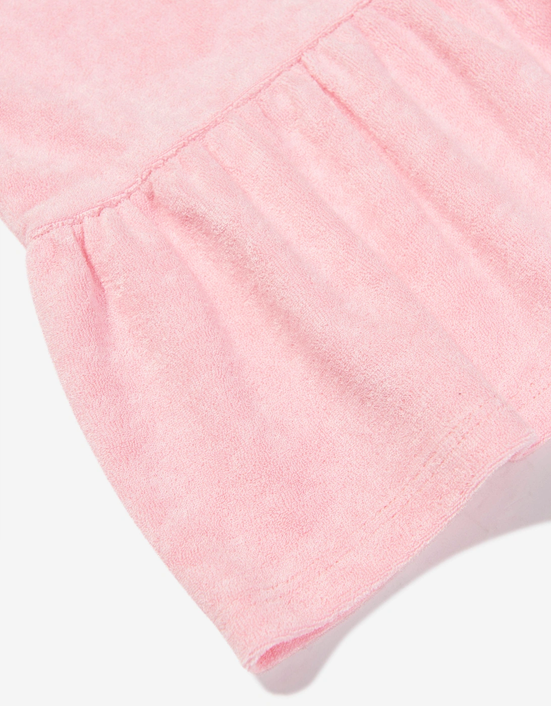 Girls Towelling Mini Dress in Pink