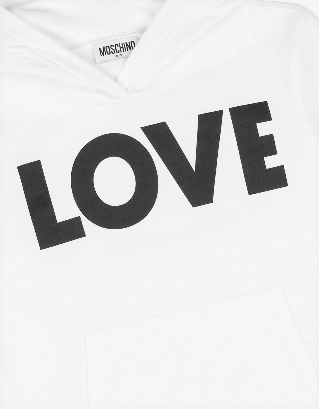 Kids Love Hoodie in White