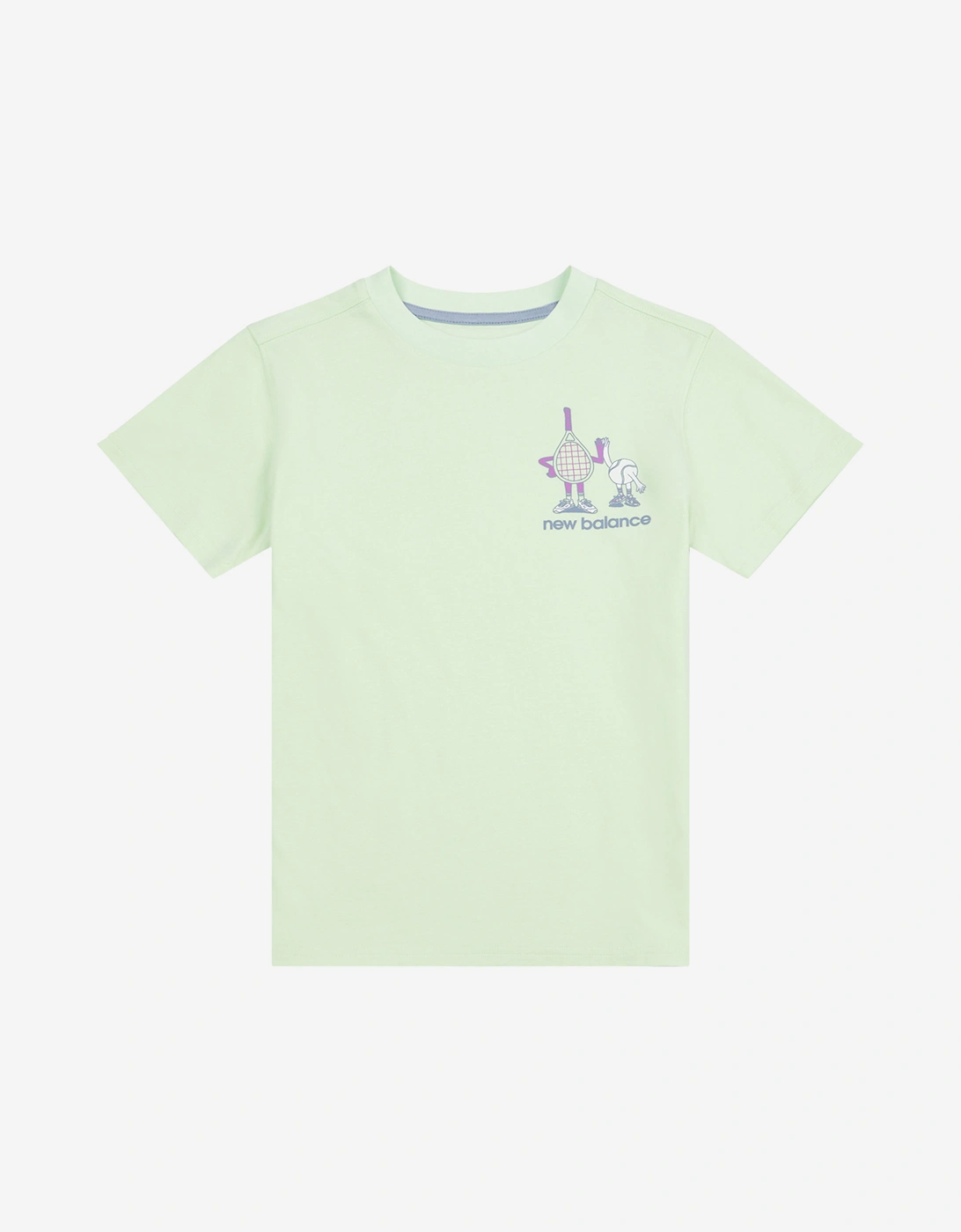 Girls Athletics Tennis Cartoon Graphic T-Shirt in Green, 5 of 4