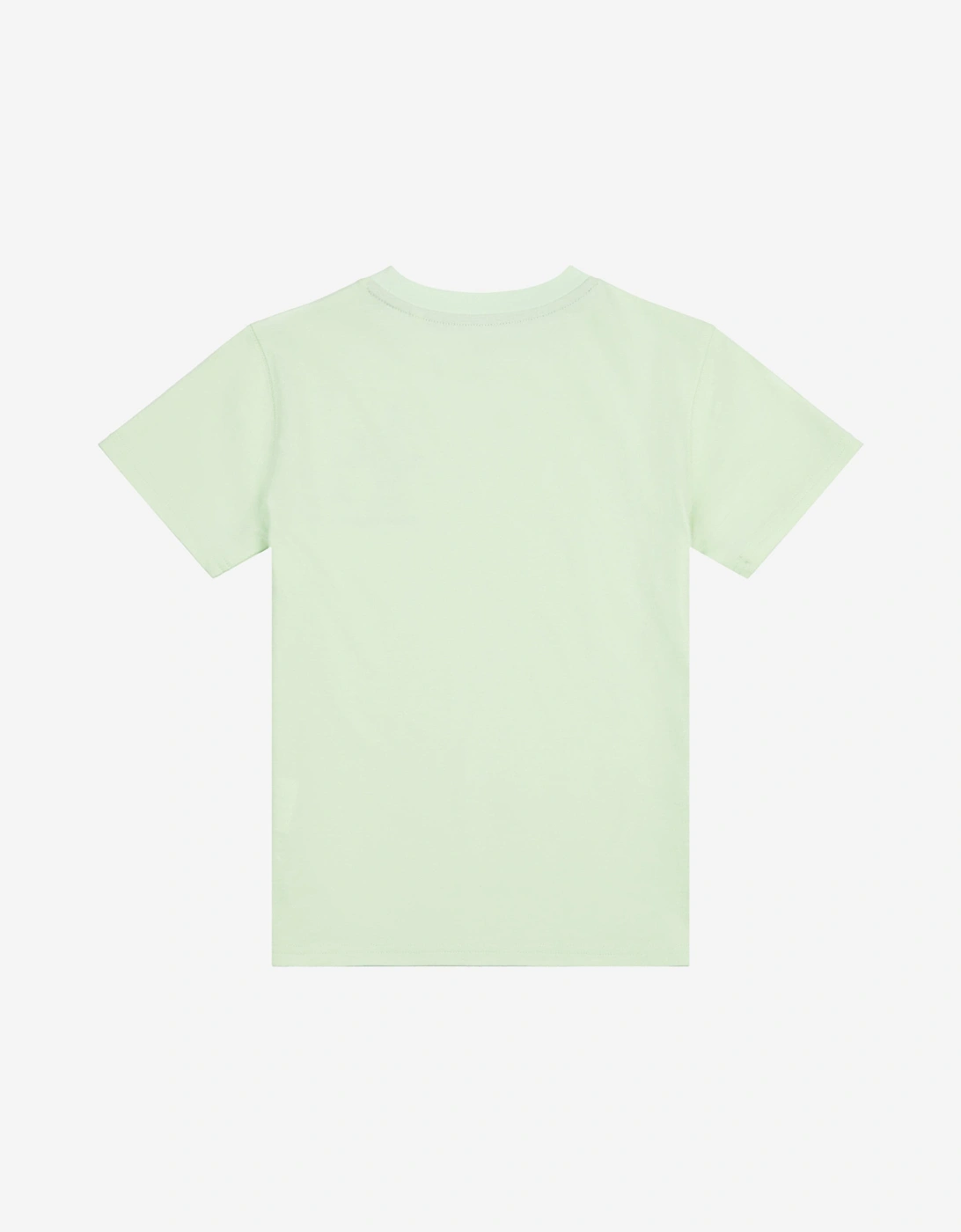 Girls Athletics Tennis Cartoon Graphic T-Shirt in Green