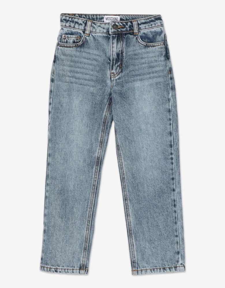 Kids Vintage Wash Jeans in Blue